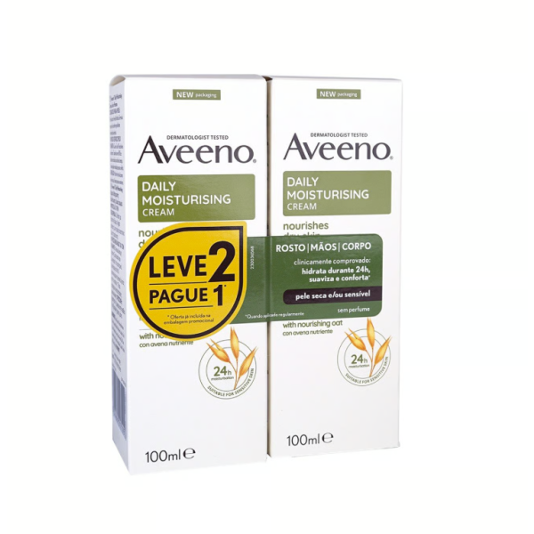 Aveeno Daily Creme Hidratante Duo 100ml x2